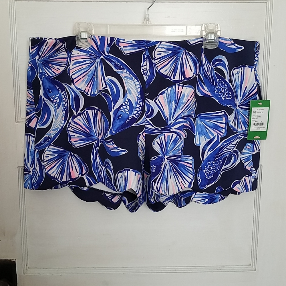 Lilly Pulitzer Adelia Scuba Short In Reel Life